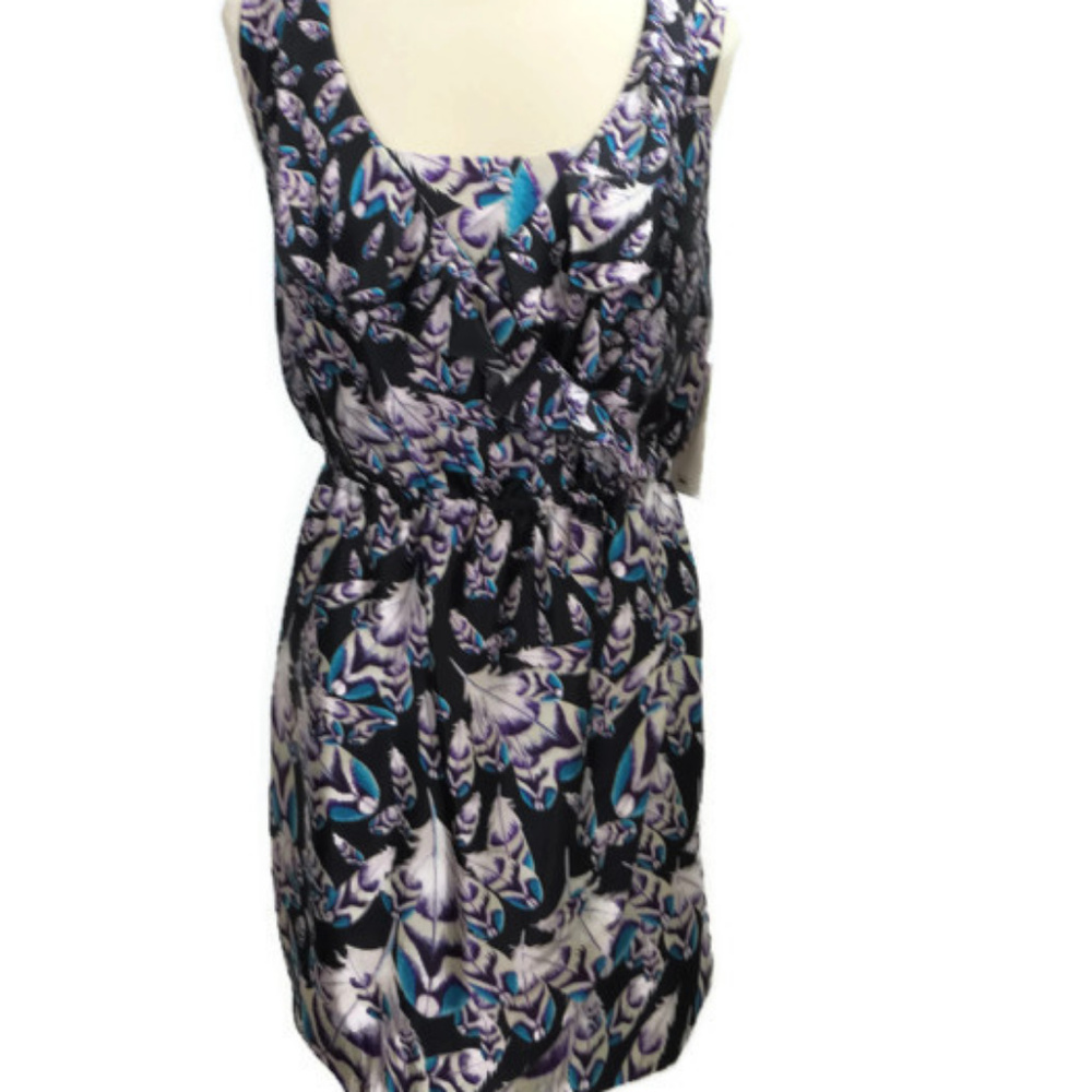 Leifsdottir Dress Size 2 Multi Color Blues Floral